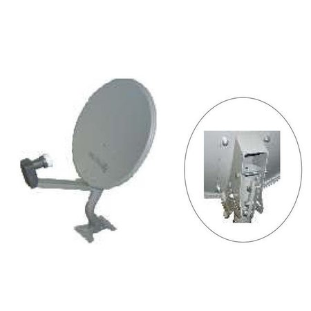HOMEVISION TECHNOLOGY Homevision Technology DWD45CIBK 18 Inch Offset Dish in Bulk with Parts in Individual Box with 1xDual LNB DWD45CIBK